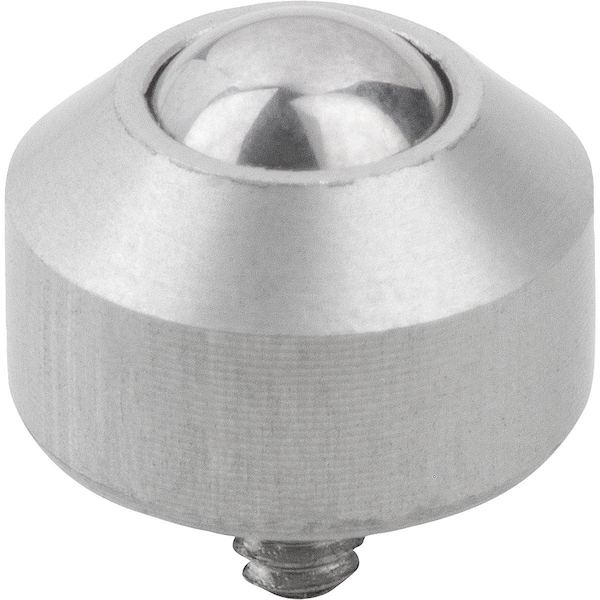 Ball Transfer Unit Mini D1=M02X2, 5, Form:B Stainless Steel, Comp:Stainless Steel